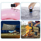 🏕️ Rechargeable Camping Air Pump – LED Light, Fast Inflation, Compact 🔋