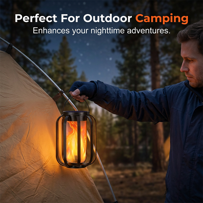 🏮 LIMITED-TIME 50% OFF! ☀️ Solar Flickering Flame Lantern – Waterproof & auto-on – Realistic warm glow, perfect for patios, gardens or pathways – no wiring needed 🌙