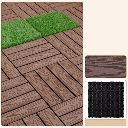 🔥50% discount！Don't worry about replacing the floor.Waterproof Interlocking Deck Tiles for Patio & Balcony