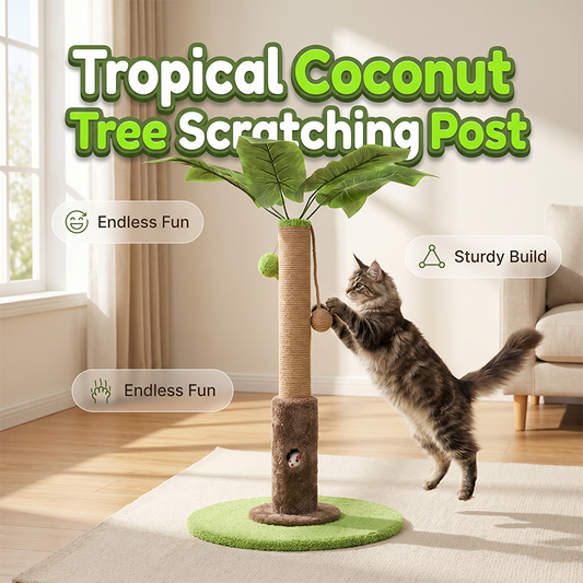 Coconut Tree Cat Scratching Post
