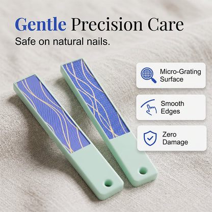 2PCS Portable Nano Glass Nail Buffer