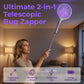 🔥Limited‑Time 50% Off｜Extendable Rechargeable Bug Zapper Racket, USB‑C Charging, Kid‑Safe Quiet Fly Swatter for Indoor Home Use