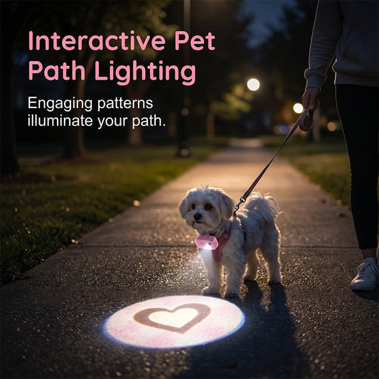 🔥LAST DAY SALE 70% OFF !!🐾Anti-Lost Pet Glow Collar Projector Light with Breed Patterns