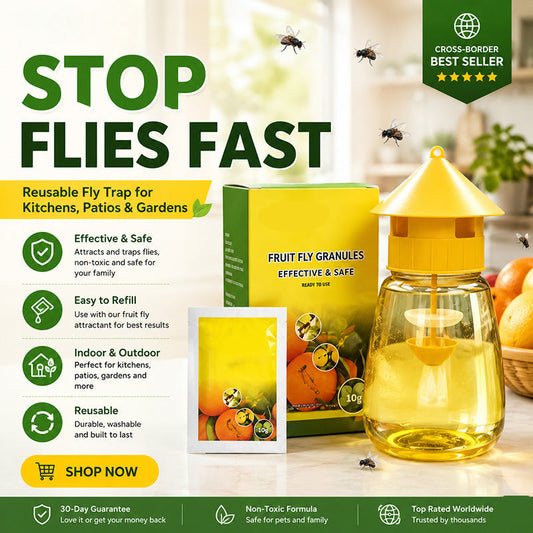 ⏰🔥LIMITED TIME 50% OFF!🔥50K+ SOLD! Indoor and Outdoor Hanging Fly Trap