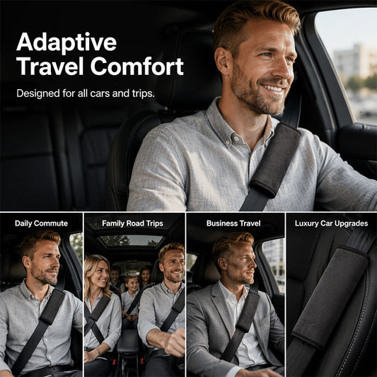 🎉LAST DAY SALE 50% OFF!!🚗Universal Faux Suede Car Seat Belt Shoulder Cover Extended Cushion Padding