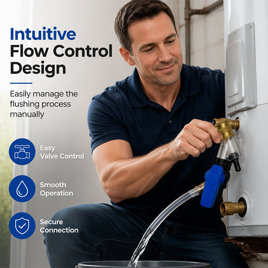 Disassembly-Free Water Heater Cleaning Tool for Gas and Electric Systems