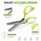 ✂️50% OFF NOW ! ✨5-Blade Stainless Steel Herb Scissors – Fast Slicing Kitchen Shears