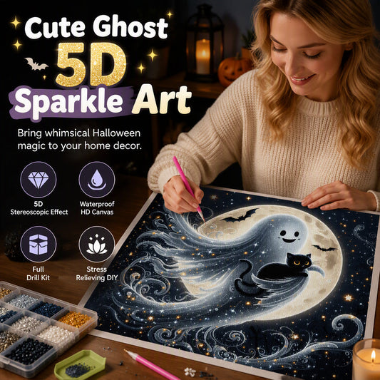 Halloween Cute Ghost DIY Diamond Art Kit