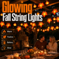 LED Maple Leaf Pumpkin String Lights