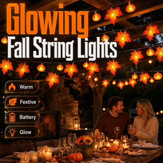 🔥 Hot sale 50% OFF🔥LED Maple Leaf Pumpkin String Lights