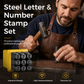 📦 50% OFF! 🧳Steel Letter & Number Stamp Set