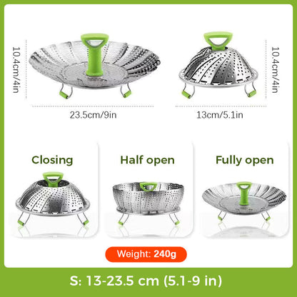🔥HOT SALE 50% OFF🔥Stainless Steel Expandable Steamer Basket