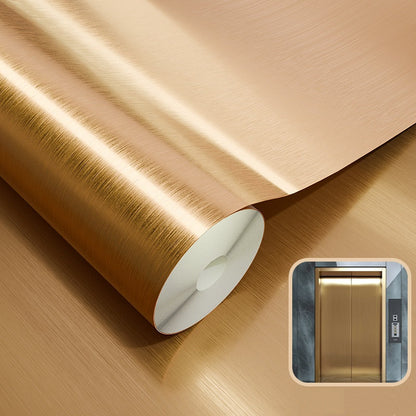 🔥 HOT SALE 50% OFF 🏠Self-Adhesive Brushed Metal Refrigerator Sticker