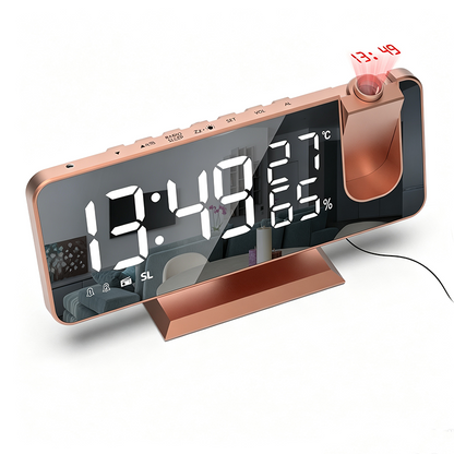 ⏳🔥LIMITED-TIME 49% OFF! ⏰Smart Radio Projection Clock Dual Alarm