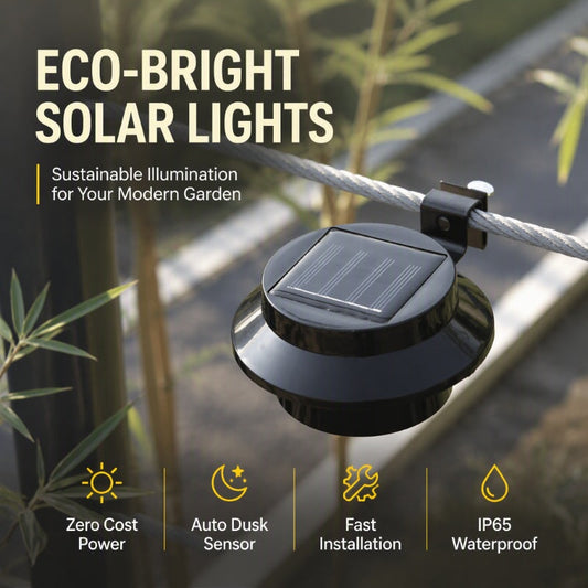 🔥🎁Buy 3, get 2 free🔥 Light Up Gutters, Fences & Garden Walls — Solar-Powered Outdoor LEDs With No Mains Wiring Needed 🏡✨