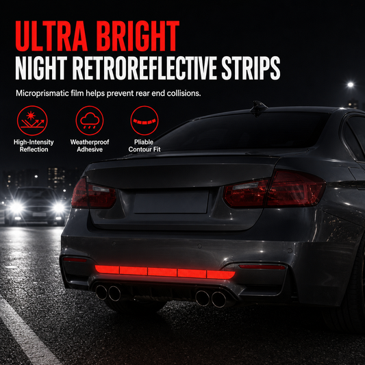 🚗 LIMITED‑TIME 50% OFF! 🔥Reflective Car Sticker Strips for Trunk & Rear Bumper