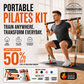 🔥Limited Time 50% Off！💪Essential for fitness enthusiasts！🧘🏻‍♀️Do Pilates training at home！🏋️‍♀️Portable Pilates Bar Kit with 6 Resistance Bands